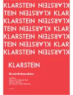 Klarstein 10031891 Instruction Manual preview