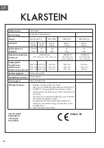 Предварительный просмотр 32 страницы Klarstein 10032580 Instruction Manual