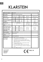 Предварительный просмотр 92 страницы Klarstein 10032580 Instruction Manual