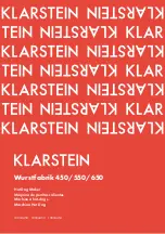 Preview for 1 page of Klarstein 10034450 Manual