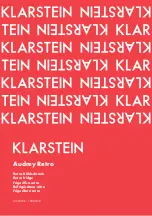 Preview for 1 page of Klarstein Audrey Retro Manual