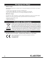 Предварительный просмотр 5 страницы Klarstein IVC-50 10007544 Instruction Manual