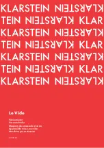 Предварительный просмотр 1 страницы Klarstein Le Vide Manual