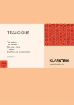 Klarstein Tealicious Manual предпросмотр