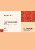 Preview for 1 page of Klarstein VENDURE 10040278 Manual