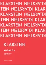 Klarstein Well Air Fry 10031968 Manual preview