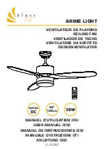 KLASS Fan ARIME LIGHT User Manual preview