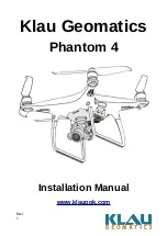 Preview for 1 page of KLAU Geomatics Phantom 4 Installation Manual