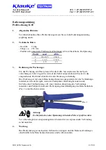 Klauke TEXTRON K 65 Instruction Manual предпросмотр