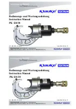 Preview for 1 page of Klauke TEXTRON PK 120/30 Instruction Manual