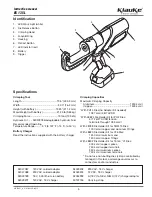 Preview for 5 page of Klauke EK 135L Operation Manual