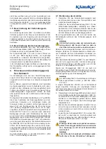 Предварительный просмотр 9 страницы Klauke ESSGL Instruction Manual