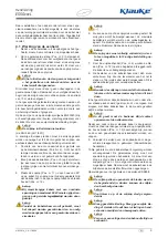 Предварительный просмотр 20 страницы Klauke ESSGL Instruction Manual