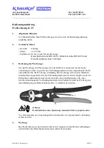 Klauke Textron K 25 Instruction Manual preview