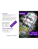 Klavis Mixwitch Manual preview