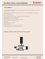 Preview for 3 page of Klaxon CMC4 MMI Specification Sheet