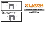 Preview for 2 page of Klaxon G0223IT0151 Installation Manual