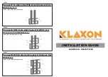 Preview for 2 page of Klaxon G0223IT0300 Installation Manual