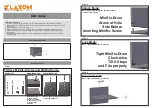 Preview for 1 page of Klaxon G0250IT0049 Installation Manual