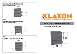 Preview for 2 page of Klaxon G0250IT0052 Installation Manual