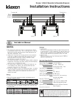 Preview for 2 page of Klaxon Nexus 120 AC Installation Instructions Manual