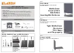 Preview for 1 page of Klaxon OLITE G0223IT0339 Installation Manual