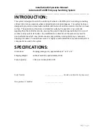 Preview for 4 page of kleenconnect LNI2-233 Installation And Operation Manual