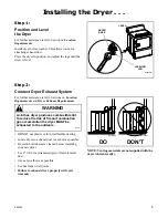 Preview for 7 page of Kleenmaid Automatic dryers Installation Instructions Manual