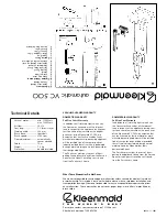 Kleenmaid automatic VC 5OO Instruction Manual preview