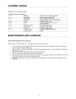 Preview for 14 page of Kleenmaid CCT6010 Instructions For Use And Warranty Details