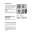 Preview for 3 page of Kleenmaid CH 600 CM Operating And Installation Instructions