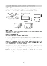 Preview for 13 page of Kleenmaid CH311B Instructions For Use Manual