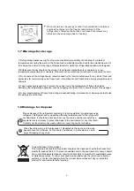 Preview for 8 page of Kleenmaid CRZ25511 Instructions For Use And Warranty Details