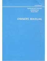 Предварительный просмотр 1 страницы Kleenmaid DW 3 Owner'S Manual