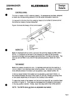 Предварительный просмотр 9 страницы Kleenmaid DW1-N Technical Manual