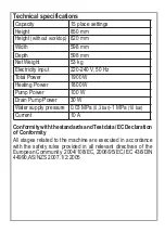 Preview for 6 page of Kleenmaid DW6020 Instructions For Use Manual