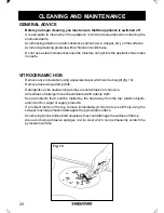 Preview for 20 page of Kleenmaid FEC 600 X Instructions For Use And Warranty Details