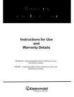 Preview for 1 page of Kleenmaid FEC605W Instructions For Use And Warranty Details