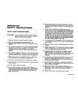 Preview for 3 page of Kleenmaid KAW351 Operating Instructions Manual