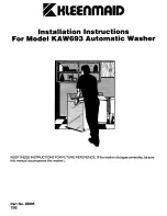 Preview for 1 page of Kleenmaid KAW693 Installation Instructions Manual