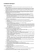 Preview for 14 page of Kleenmaid KCOMF6010 Instructions For Use And Warranty