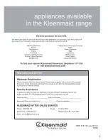 Preview for 36 page of Kleenmaid KFL2000 Instructions For Use Manual