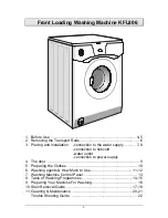 Preview for 1 page of Kleenmaid KFL806 Use & Care Manual