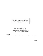 Preview for 1 page of Kleenmaid MWG4511 Service Manual