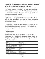 Preview for 3 page of Kleenmaid MWG4512 Instructions For Use And Warranty Details