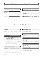 Preview for 3 page of Kleenmaid OCCCAB Operating And Assembly Instructions, Warranty Details