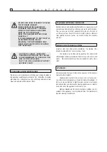 Preview for 6 page of Kleenmaid OCCCAB Operating And Assembly Instructions, Warranty Details