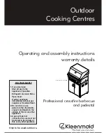 Preview for 1 page of Kleenmaid OCCPB Operating And Assembly Instructions Manual