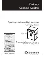 Kleenmaid OCCTWB Operating And Assembly Instructions Manual preview