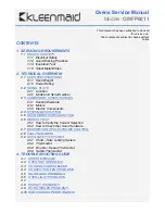 Preview for 2 page of Kleenmaid OMFP6011 Product Documentation